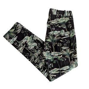 Zara Tropical Floral Print Pants Size Small